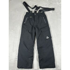 Gerry Youth Boys Black Insulated Snow Bibs Adjustable Suspender Straps Size M